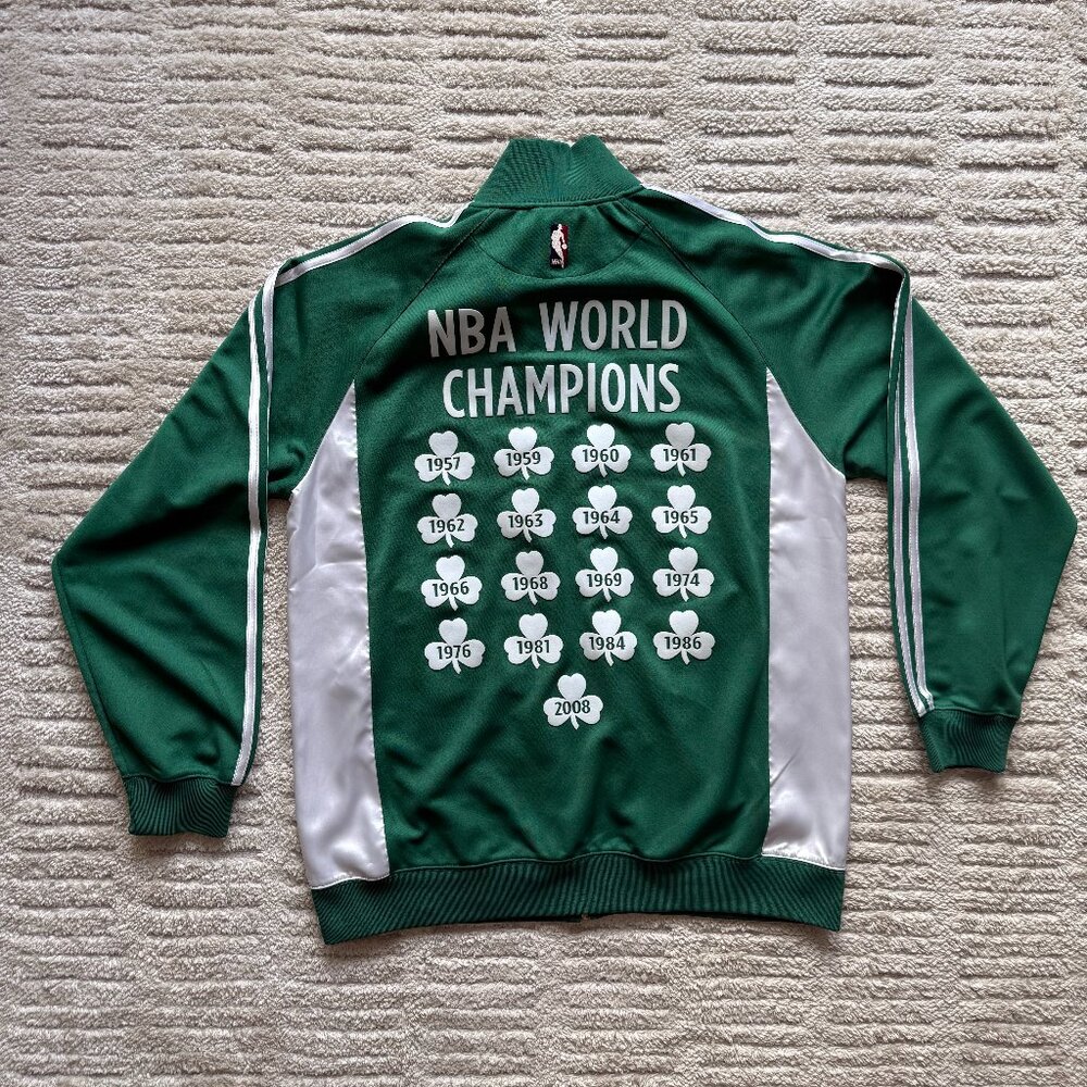 Boston Celtics Anniversary Edition Adidas Track Jacket, Men's Large
